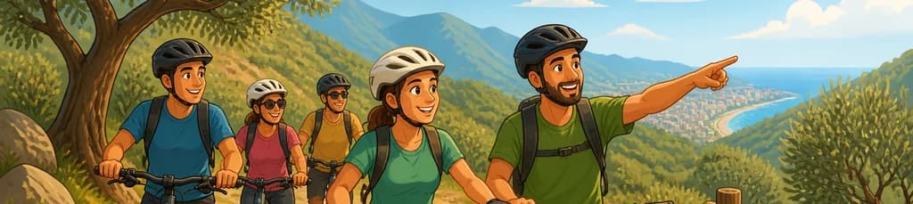 Tour guiado en bicicleta eléctrica por la Cañada del Lobo en Málaga