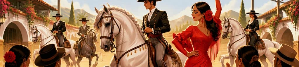 Espectáculo de caballo andaluz y flamenco en el Club Hípico El Ranchito
