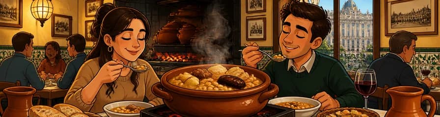 Deléitate con el Cocido Madrileño en la Taberna La Bola