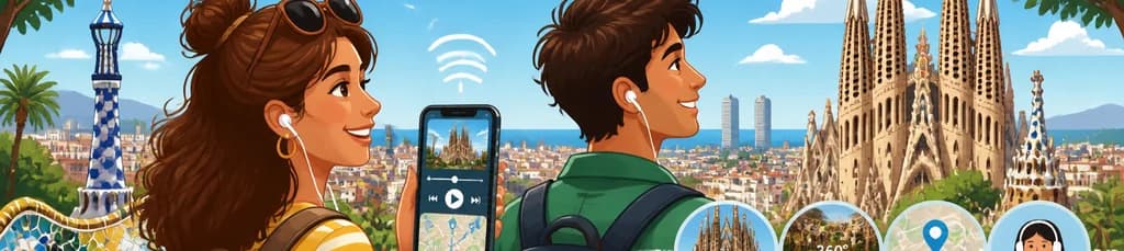 Aplicación de audioguía para explorar Barcelona