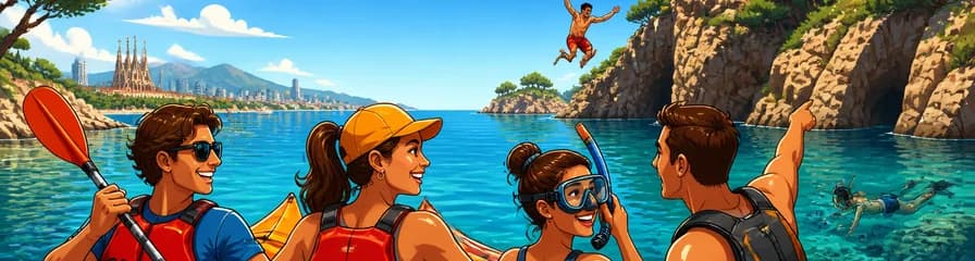 Excursión de un día a la Costa Brava desde Barcelona: Kayak, Snorkel y Salto de Acantilado
