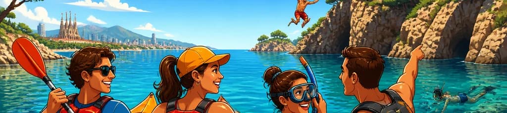 Excursión de un día a la Costa Brava desde Barcelona: Kayak, Snorkel y Salto de Acantilado
