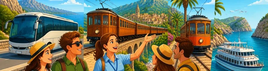 Recorrido por la Isla de Mallorca: Autobús, Tren, Tranvía y Barco