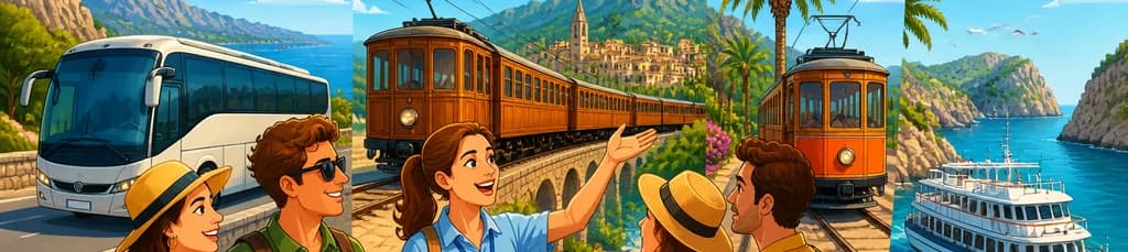 Recorrido por la Isla de Mallorca: Autobús, Tren, Tranvía y Barco