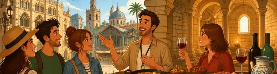 Recorrido por el Casco Antiguo de Valencia con Cata de Vinos y Tapas en un Monumento Histórico del Siglo XI