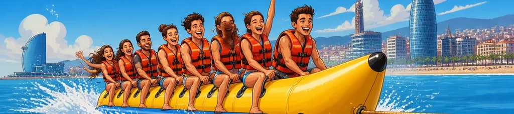 Desafío del Banana Boat en Barcelona