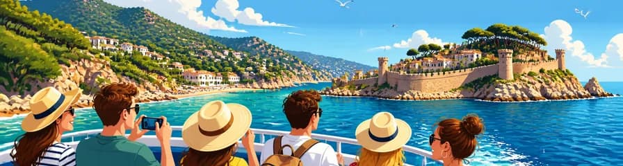 Excursión en barco por la Costa Brava: de Lloret de Mar a Tossa de Mar