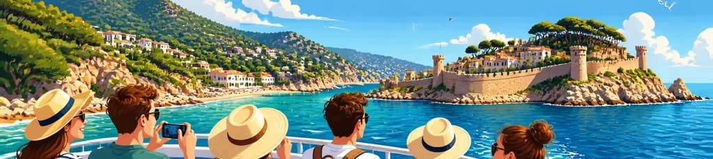 Excursión en barco por la Costa Brava: de Lloret de Mar a Tossa de Mar