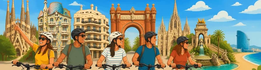 Recorrido en bicicleta eléctrica por los 10 puntos más destacados de Barcelona