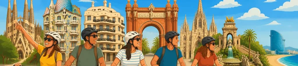 Recorrido en bicicleta eléctrica por los 10 puntos más destacados de Barcelona