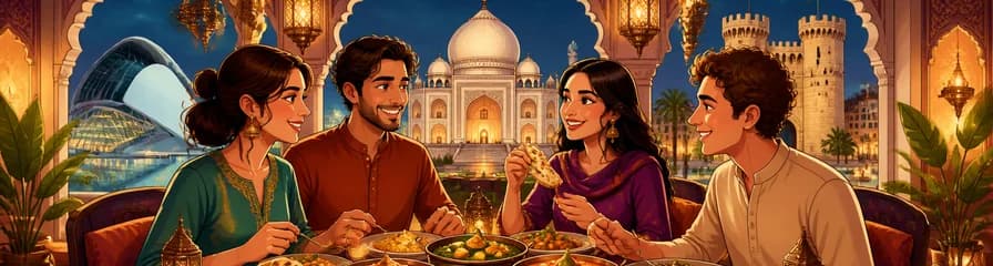 Una velada culinaria especial en el Taj Mahal de Valencia