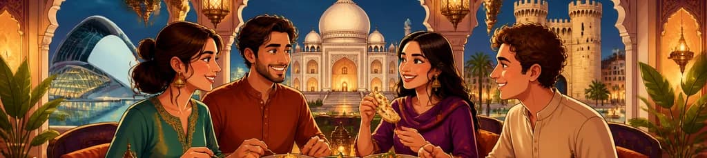 Una velada culinaria especial en el Taj Mahal de Valencia