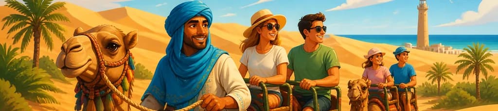 Recorrido en camello por las dunas de Maspalomas