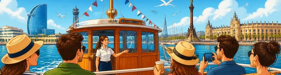 Crucero de 40 minutos con Las Golondrinas por el puerto de Barcelona