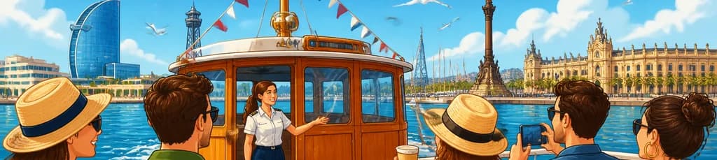 Crucero de 40 minutos con Las Golondrinas por el puerto de Barcelona