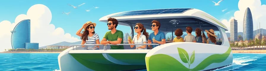 Travesía en catamarán ecológico por la costa de Barcelona