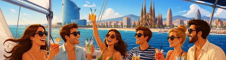 Crucero en velero por Barcelona con barra libre
