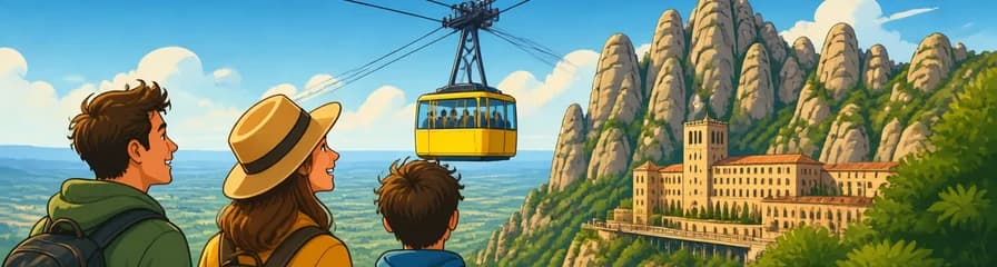 Billete de ida y vuelta para el teleférico de Montserrat