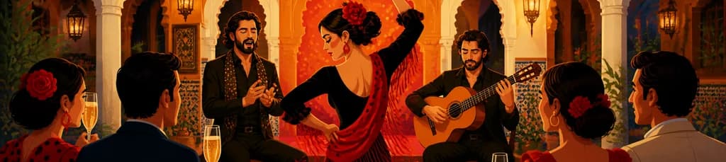 Espectáculo de Flamenco en El Palacio Andaluz de Sevilla con Copa de Cava o Cena