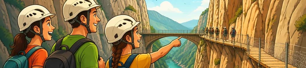 Excursión de un día con guía al Caminito del Rey desde la Costa del Sol