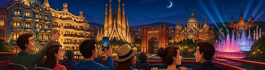 Recorrido Nocturno en el Bus Turístico de Barcelona