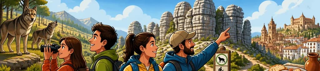 Viaje de un día desde Granada al Parque del Lobo y el Torcal de Antequera