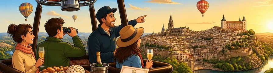 Vuelo en Globo Aerostático sobre Toledo con Desayuno y Cava