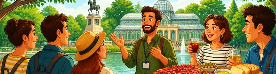Visita guiada de 2,5 horas al Parque del Retiro de Madrid con degustación de tapas