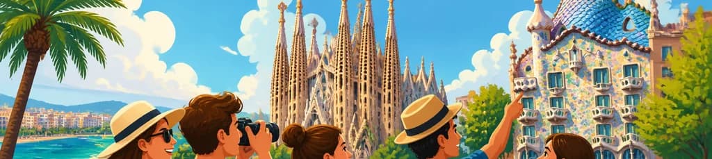 Recorrido en autobús por Barcelona y la obra artística de Gaudí: Salida desde Malgrat de Mar y Santa Susana