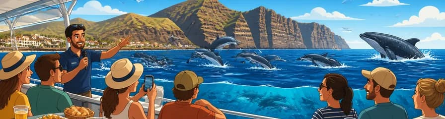 Avistamiento de ballenas y delfines de 4.5 horas en Tenerife: un tour hacia Masca y Los Gigantes