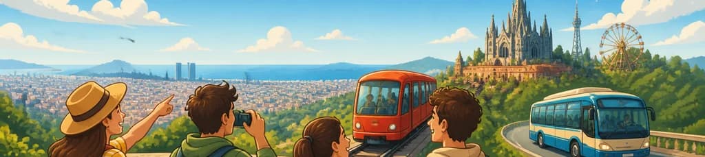 Acceso al Área Panorámica del Tibidabo: Entrada, Cuca de Llum y TibiBus