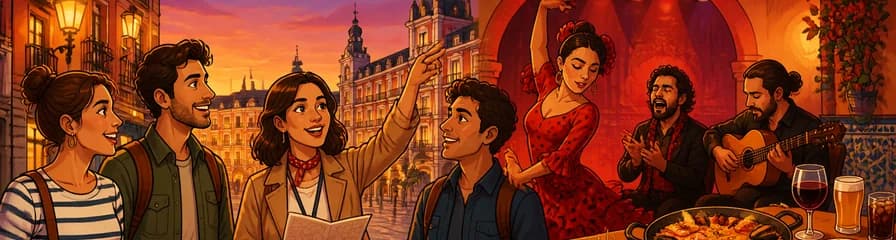 Tour a pie por Madrid y espectáculo de flamenco con opción de tapas