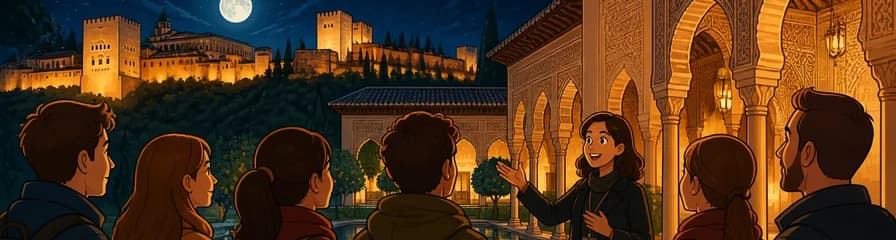 Tour nocturno por la Alhambra y los Palacios Nazaríes: entrada sin colas