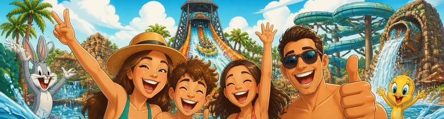 Escapada de un día desde Madrid al Parque Warner Beach
