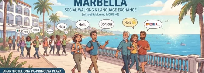 Caminata en grupo por Marbella: un evento social e intercambio de idiomas