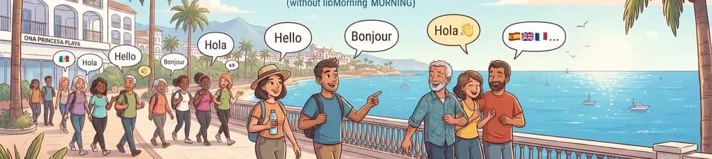 Caminata en grupo por Marbella: un evento social e intercambio de idiomas