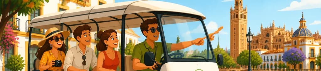 Recorrido privado de dos horas por Sevilla en tuk tuk eléctrico
