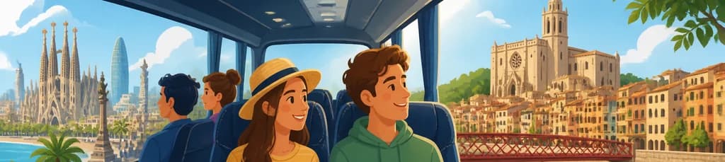 Traslado en autobús entre Barcelona y Girona