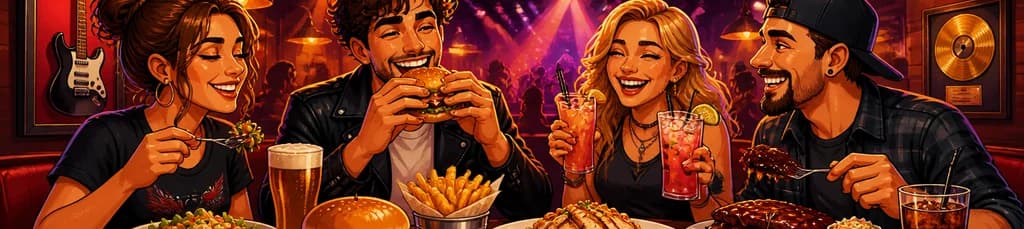 Menú fijo para almuerzo o cena en Hard Rock Cafe Tenerife