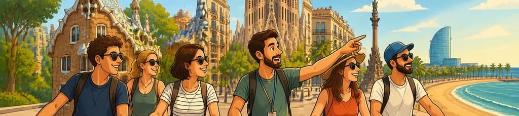 Recorrido grupal en bicicleta por Barcelona: de las Casas de Gaudí a la Barceloneta
