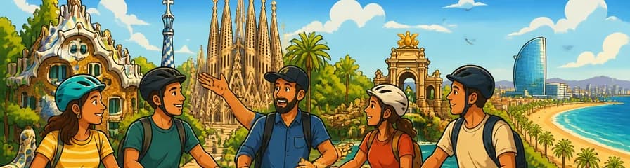 Recorrido privado en bicicleta por Barcelona: de las Casas de Gaudí a la Barceloneta