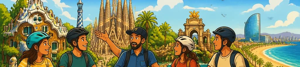 Recorrido privado en bicicleta por Barcelona: de las Casas de Gaudí a la Barceloneta