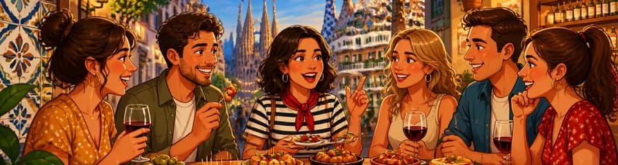 Recorrido Grupal de Degustación de Tapas en Barcelona