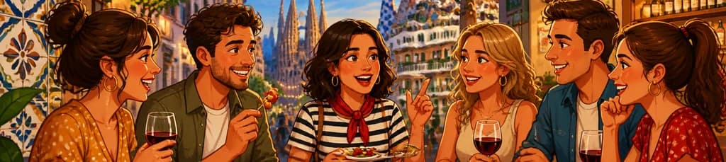 Recorrido Grupal de Degustación de Tapas en Barcelona