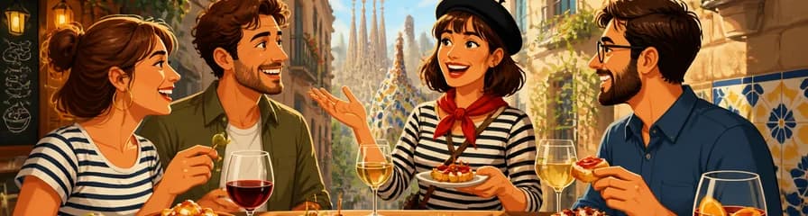 Recorrido privado de degustación de tapas en Barcelona, con guía en francés