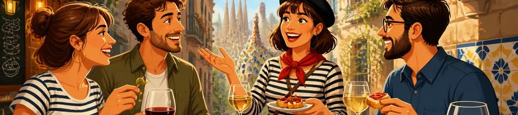 Recorrido privado de degustación de tapas en Barcelona, con guía en francés