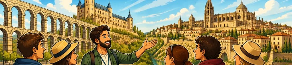 Excursión con traslados y guía a Segovia y Toledo desde Madrid, con entradas incluidas
