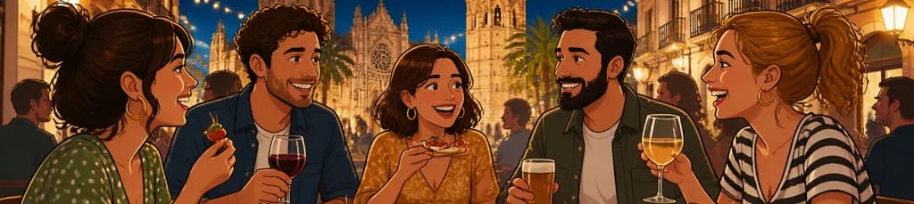 Recorrido Nocturno de Tapas en Grupo Reducido por Valencia