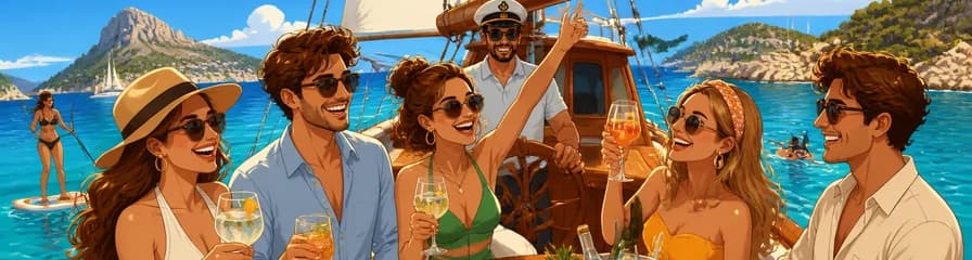 Excursión Privada en Velero por Ibiza con Barra Libre Premium, Gastronomía y Música