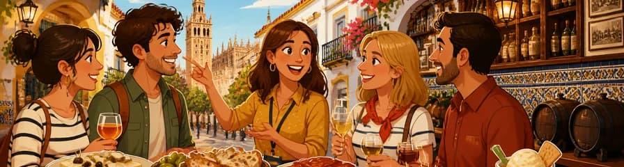 Recorrido guiado por las tapas, tabernas e historia de Sevilla